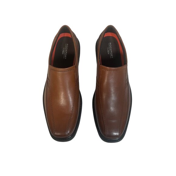 Rockport Brown Leather Slip-On Dress Shoes Size 10.5 M